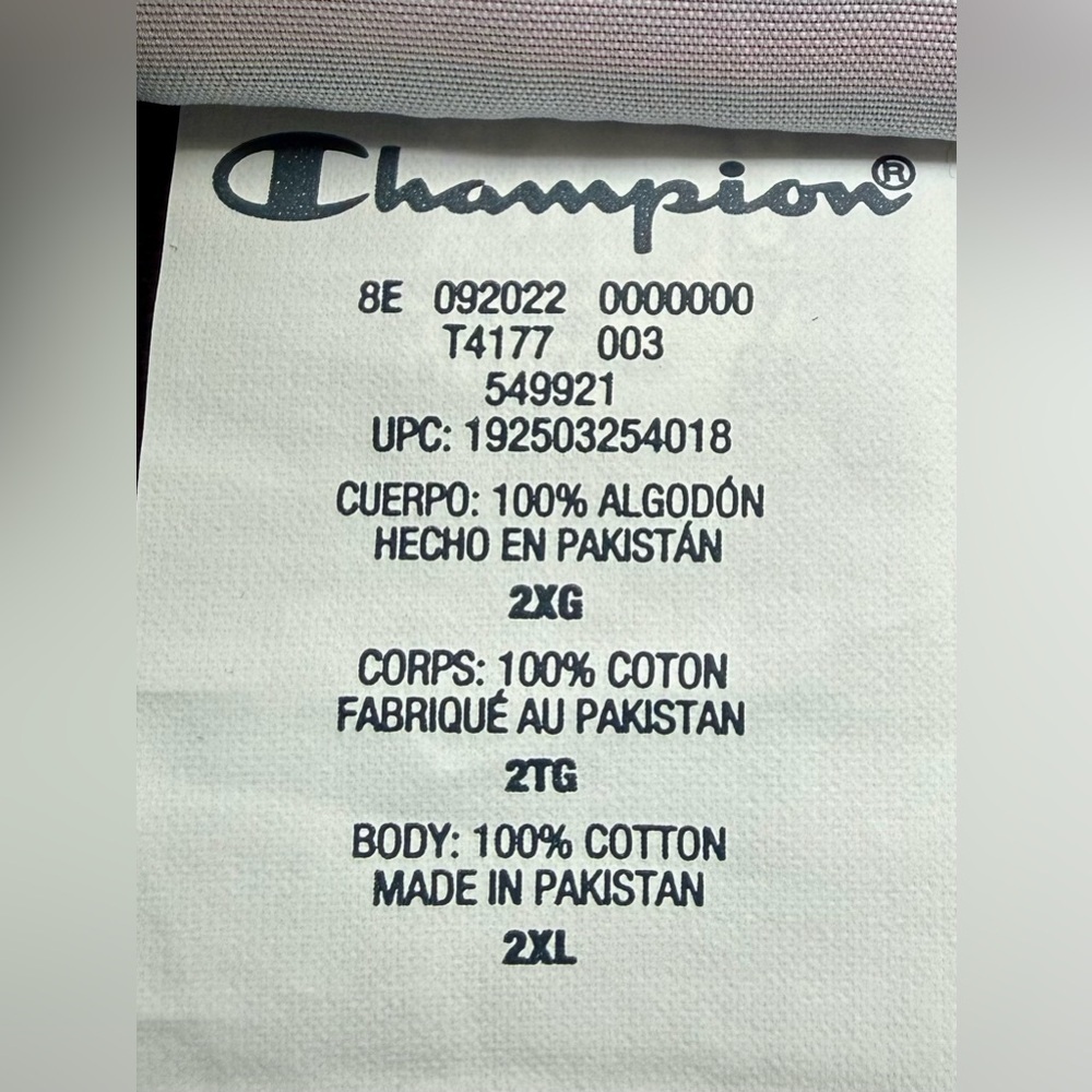 🏆 Champion Authentic Lightweight Hoodie – Black – Men’s 2XL EUC - Picture 9 of 13